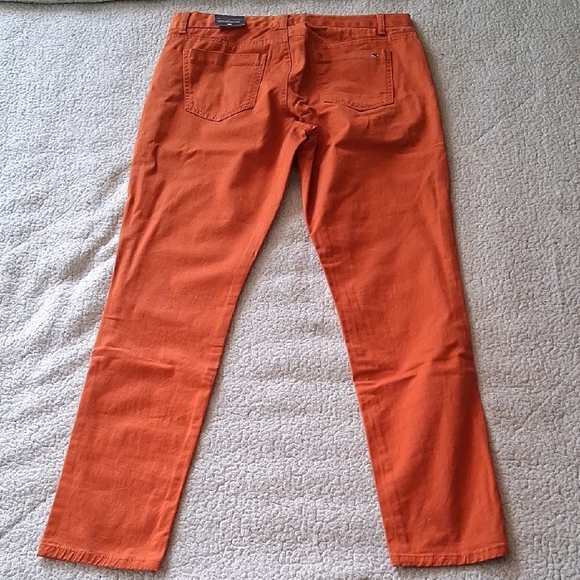 New Tommy Hilfiger Freedom Skinny Orange Pants - Picture 6 of 6